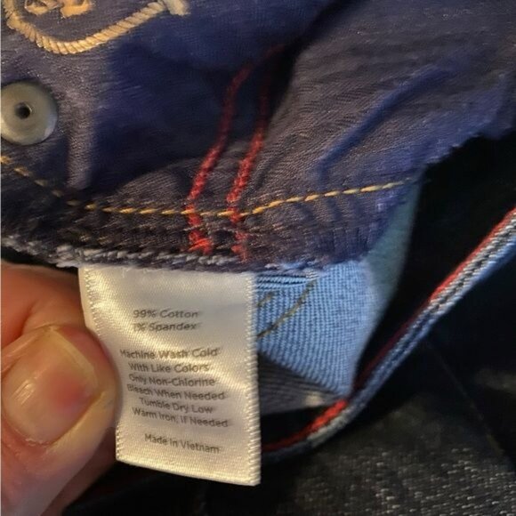 Talbots Womens Signature Boot Cut Jeans Size 8 Dark Wash Western Classic Ranch - Picture 8 of 9